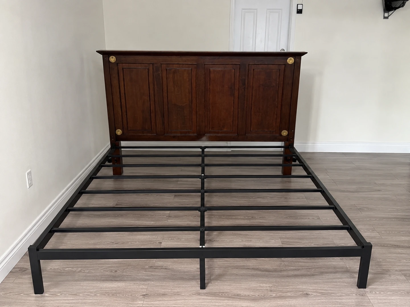 Pier 1 Imports Queen Size Wood Headboard and Bed Frame