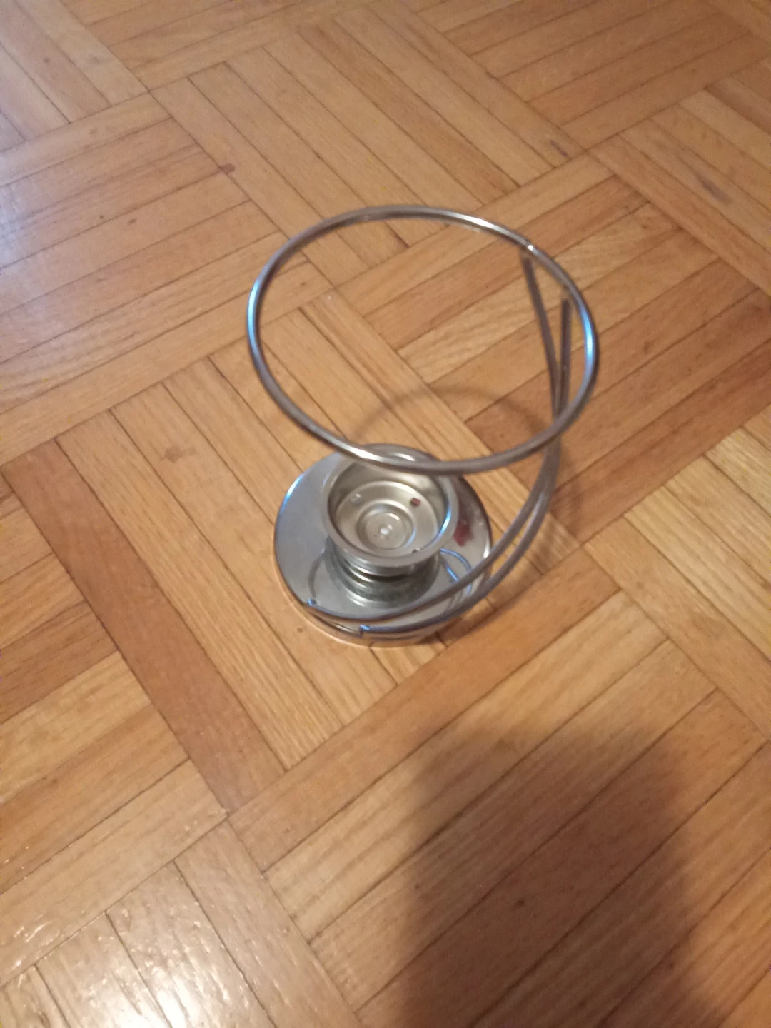Chrome Metal Tealight Candle Holder Stand