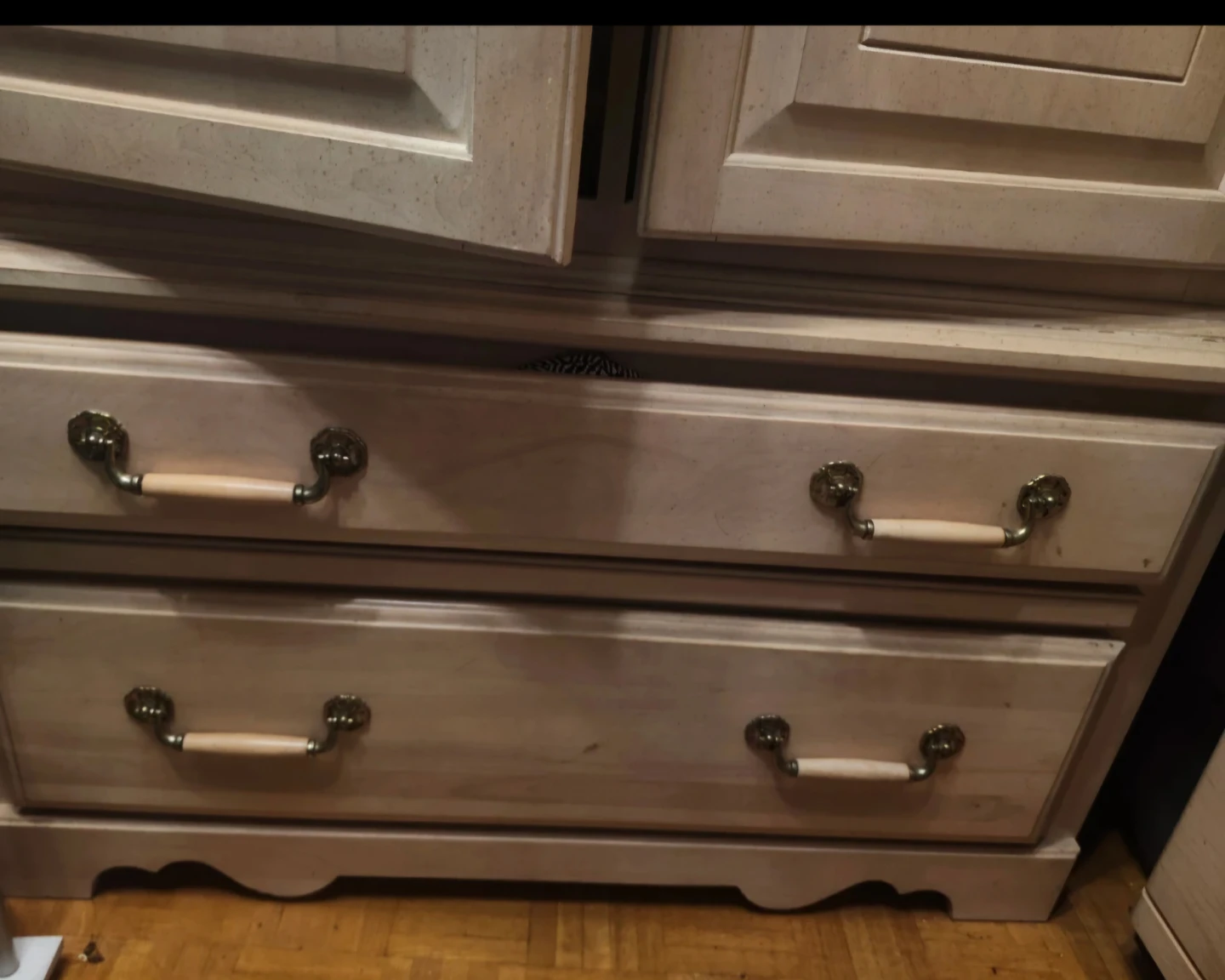 Light Wood Cabinet with Doors and Drawers - photo 2