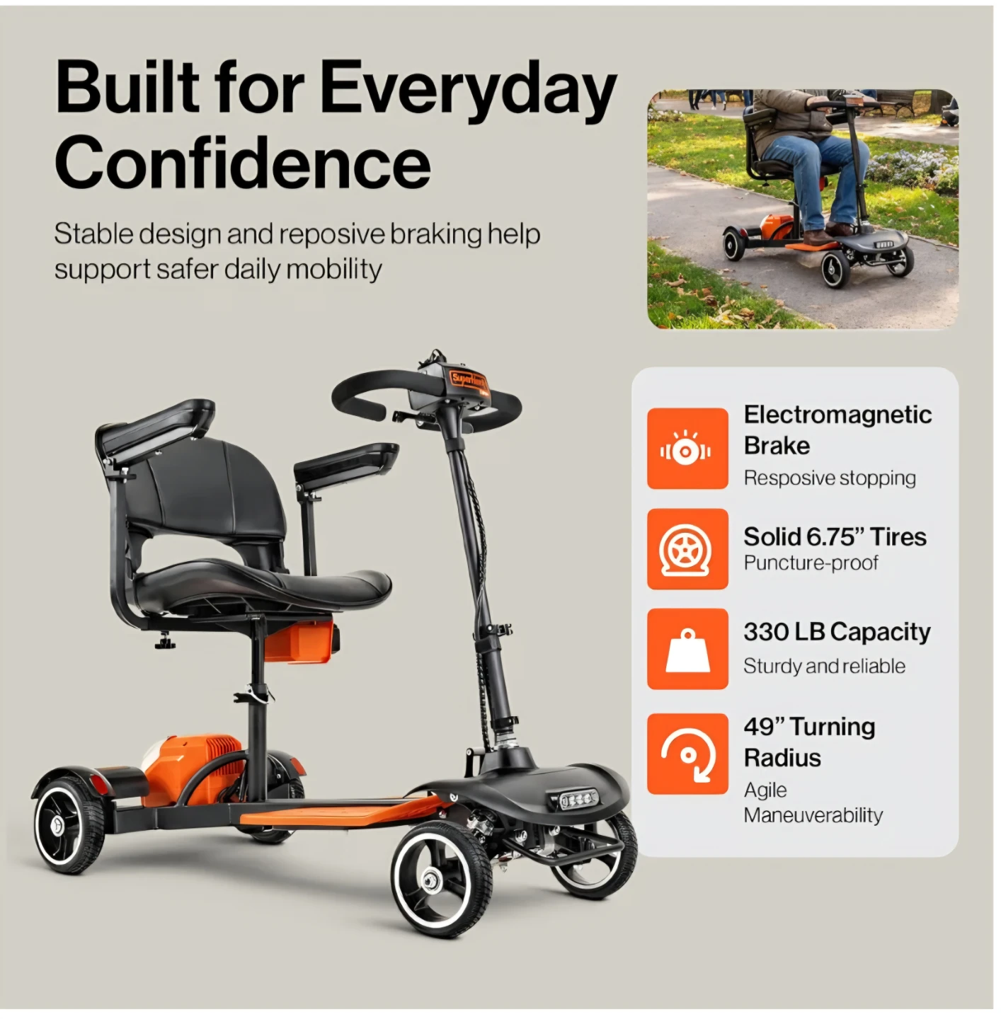 SuperHandy 4-Wheel Mobility Scooter - photo 4