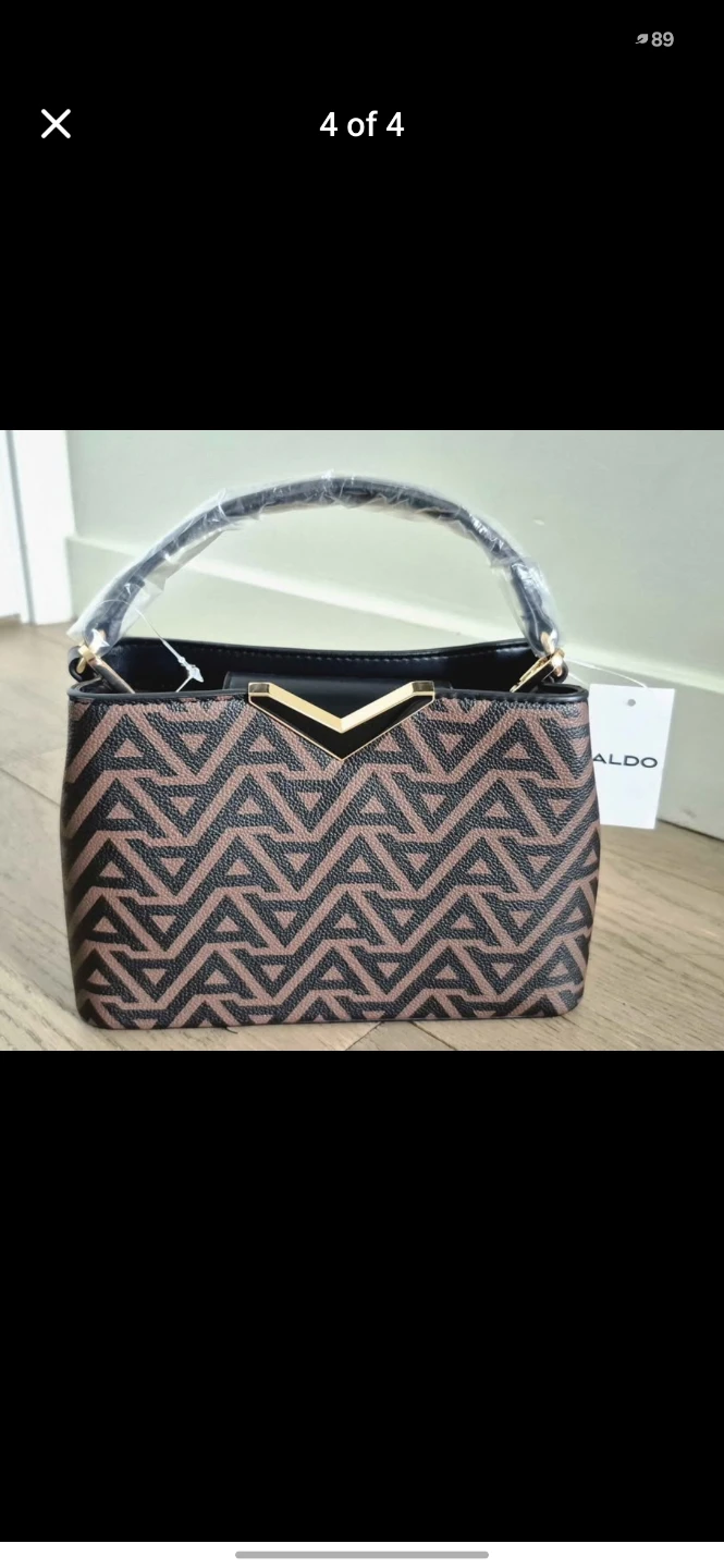 ALDO Brown Geometric Print Handbag - photo 3