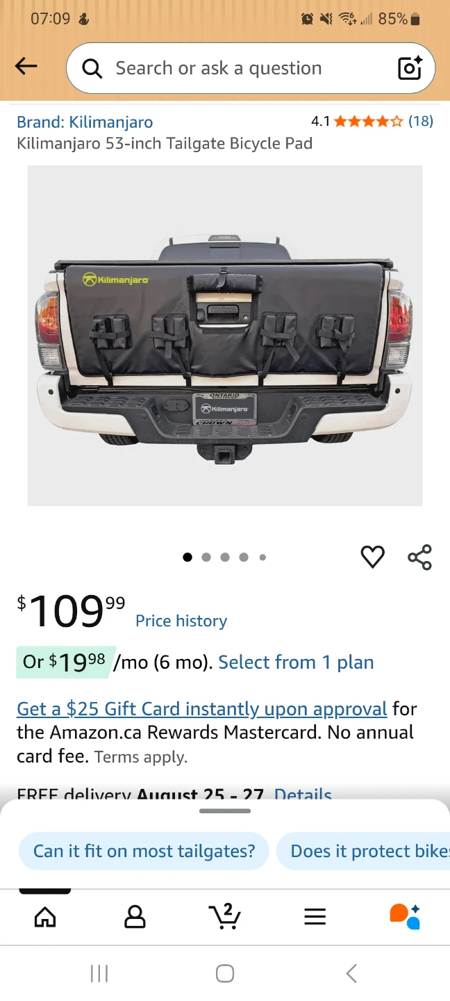Kilimanjaro 53-inch Tailgate Bicycle Pad - photo 4