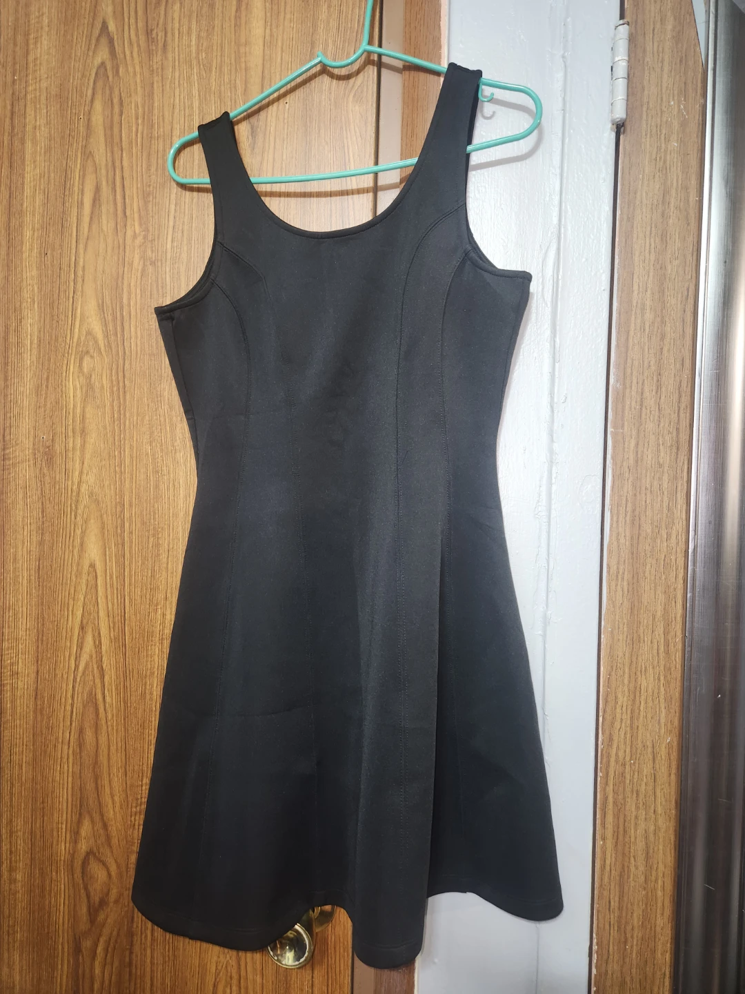 Black Sleeveless Fit and Flare Dress