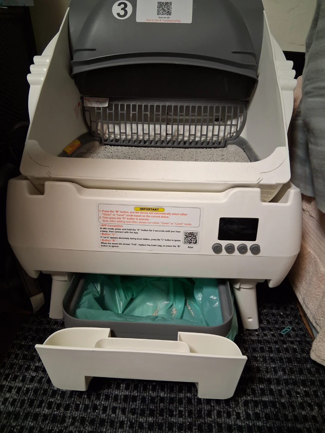 Electric cat litter