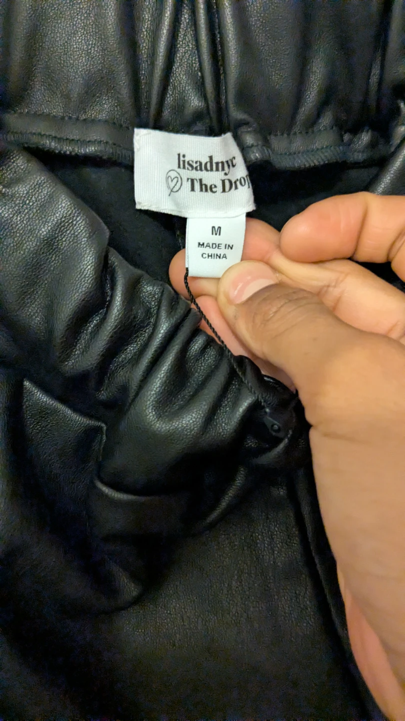 The Drop by LisaSnyc Faux Leather Pants Size M - photo 3