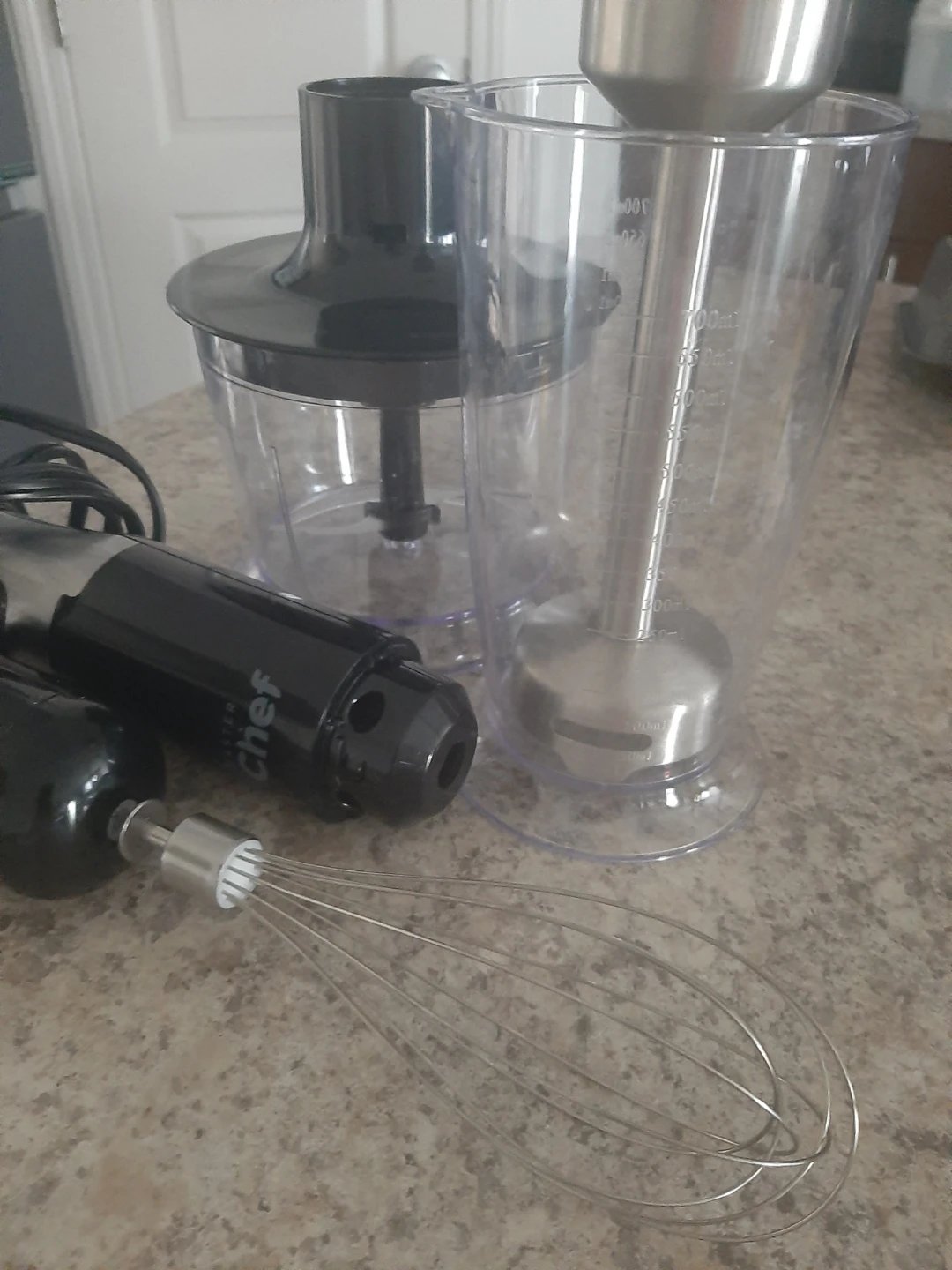 Hand Blender with Whisk Attachment