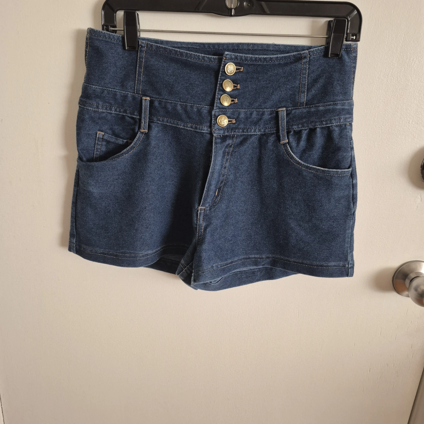 NICKI MINAJ Denim High Waisted Shorts