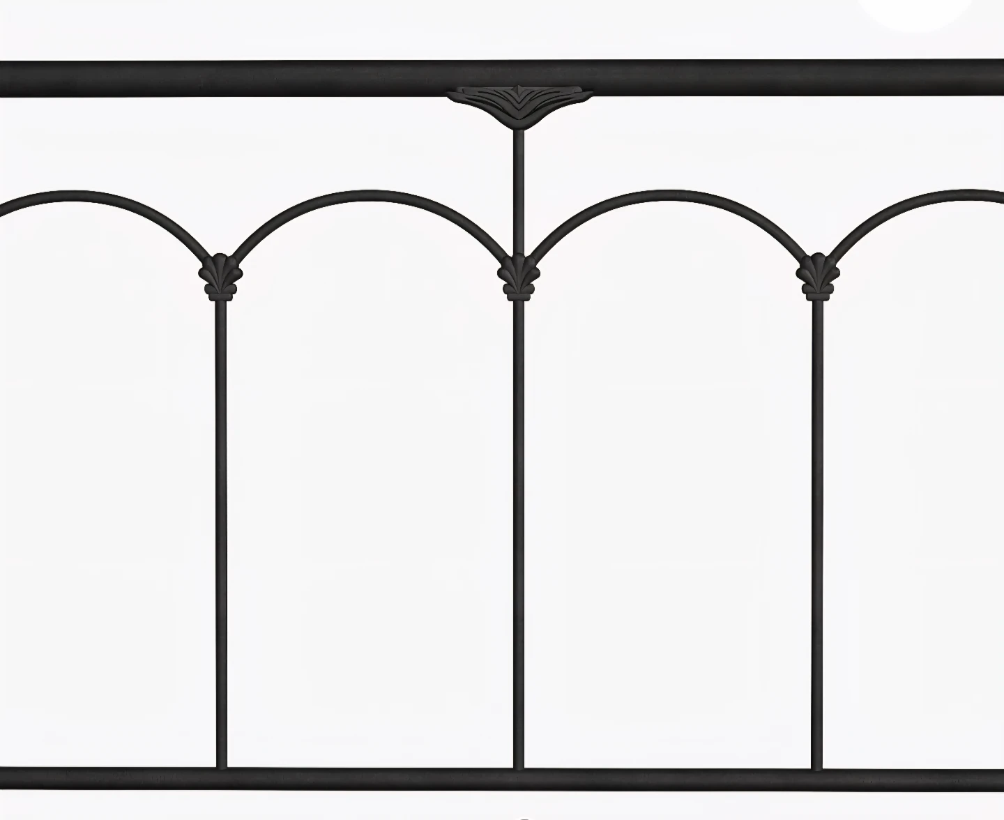 King - Black Metal Bed Frame - photo 2
