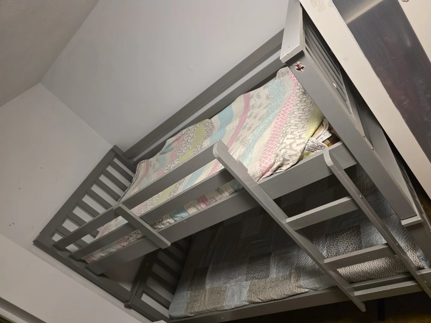 Grey Twin Bunk Bed - photo 3