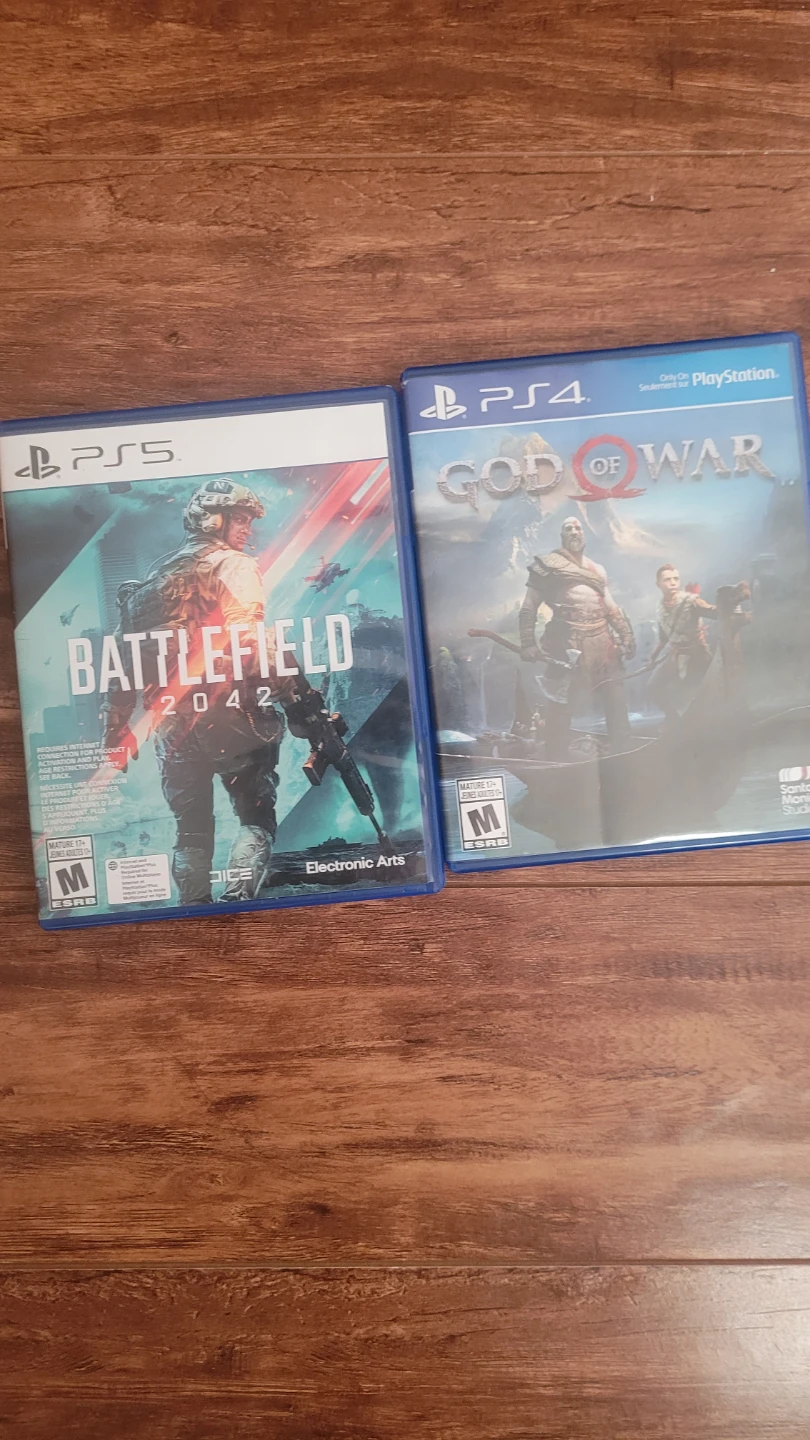 Battlefield 2042 ps5 + God of war ps4 bundle