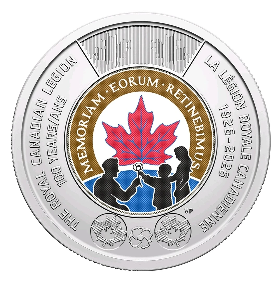 PRESALE -  2026 100th Anniv Royal Canadian Legion Tonnie UNC