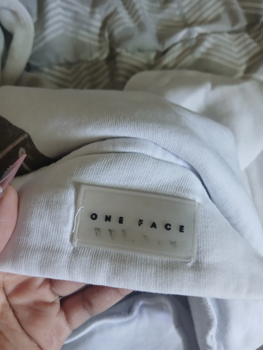 ONE FACE White Graphic Hoodie - photo 3