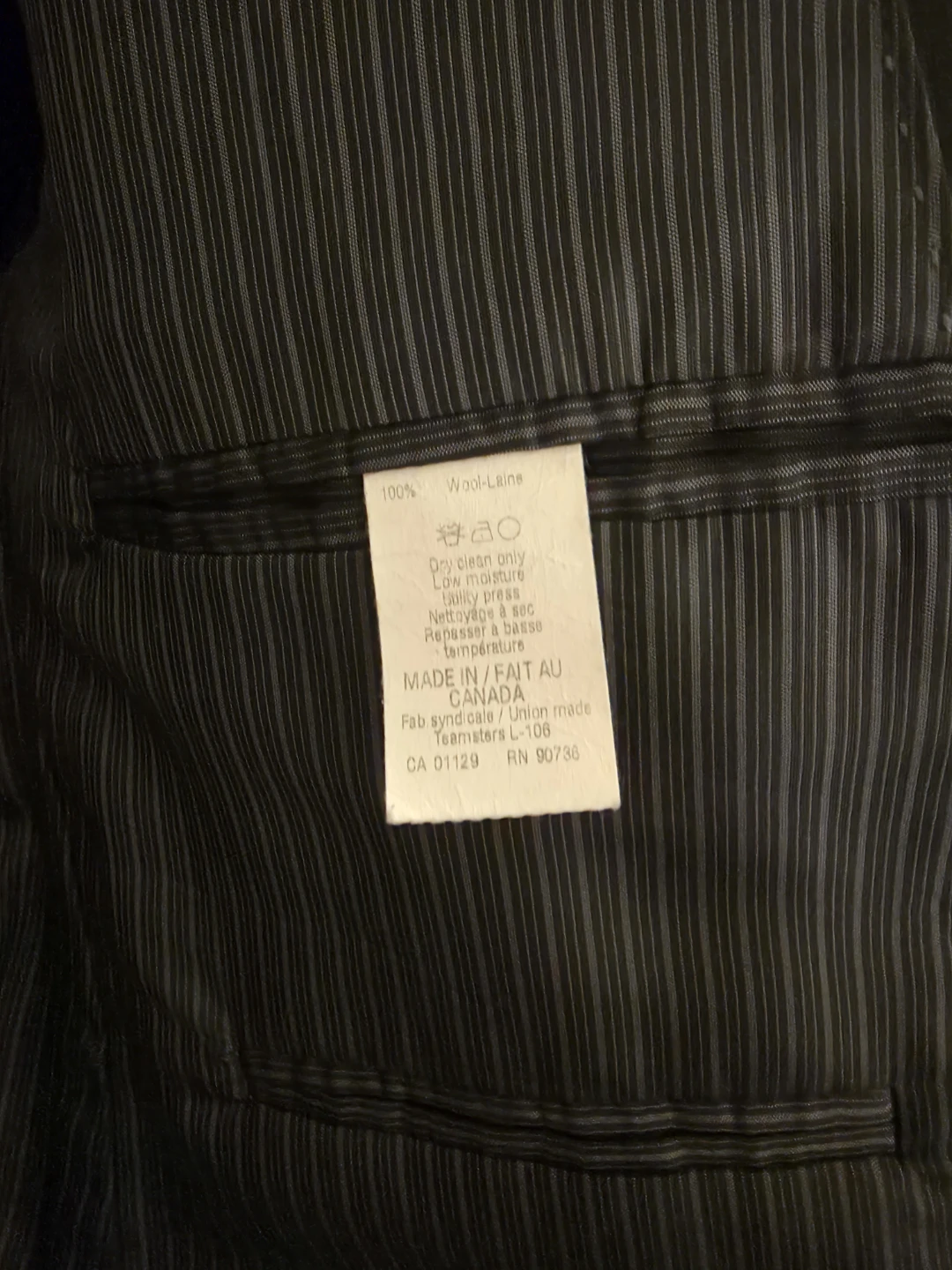 Calvin Klein Slim Fit Suit Jacket - Black - photo 4