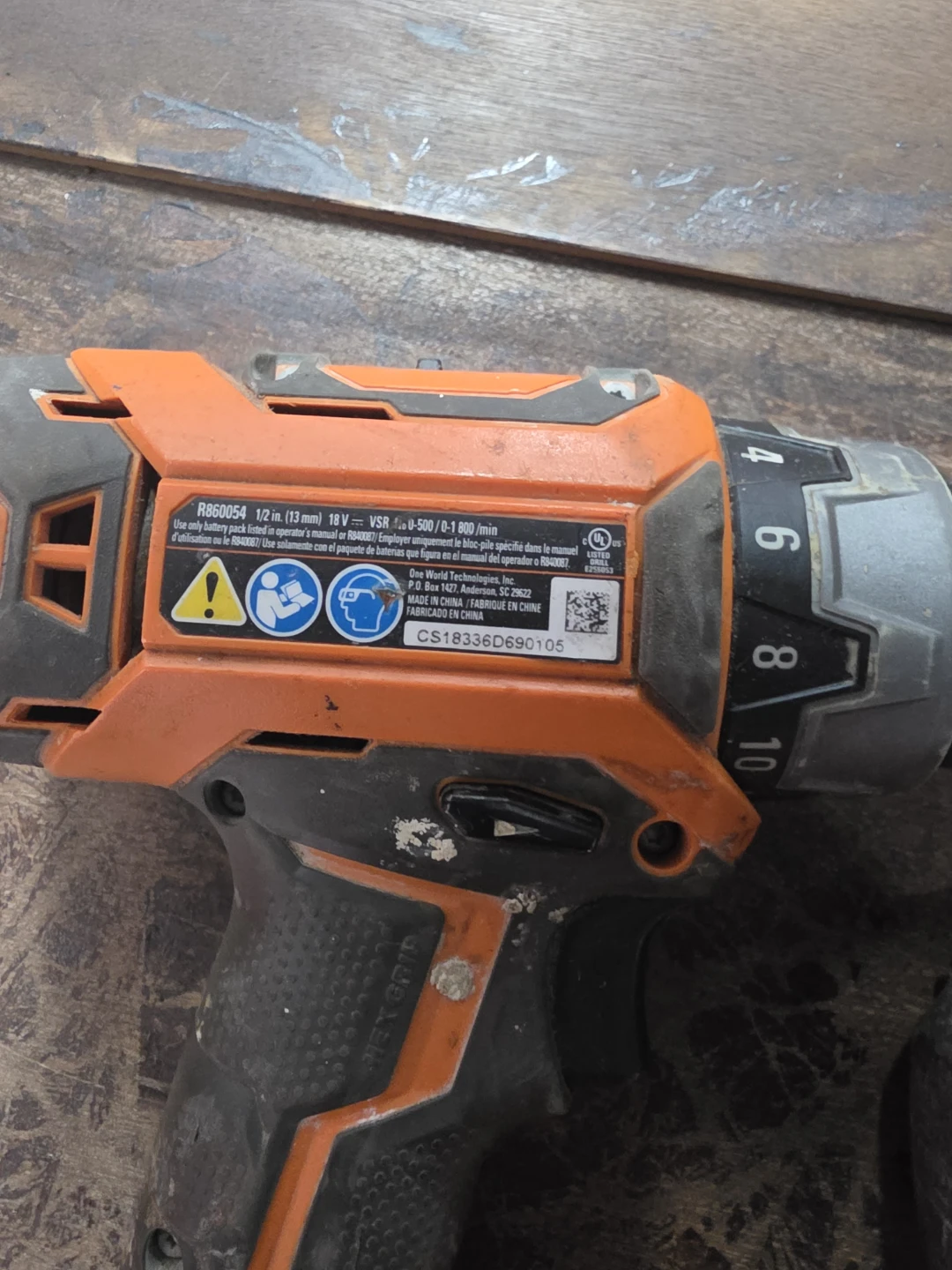 Rigid R86007 18V Cordless Drill - photo 5