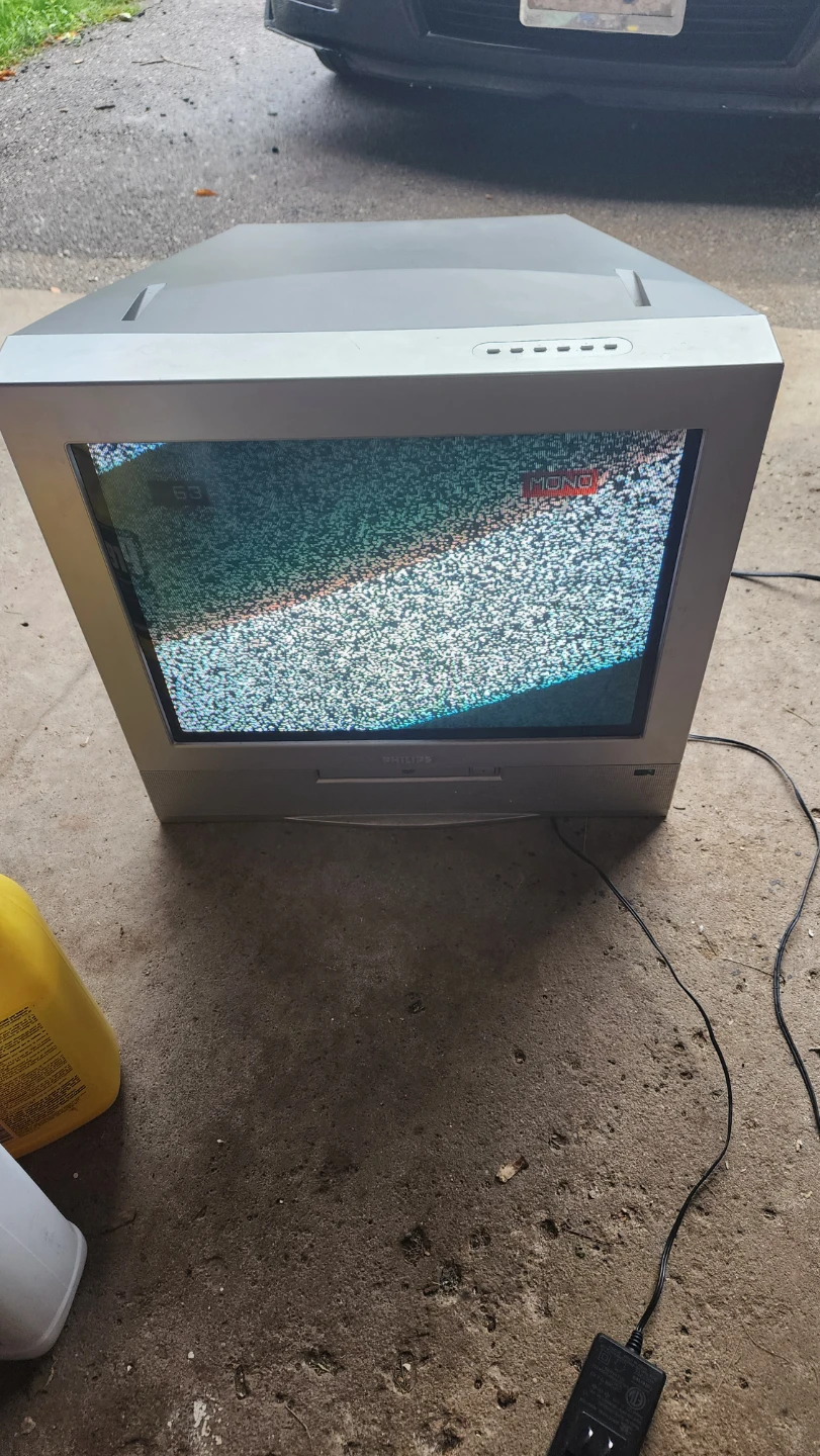 Philips CRT Television with DVD player