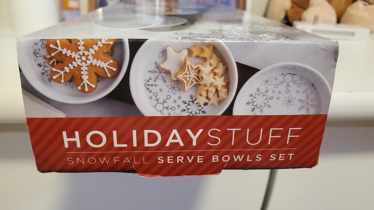 Holiday Stuff Snowfall Serve Bowls Set - photo 2