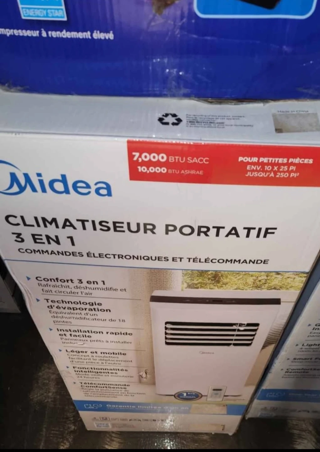 Midea 3-in-1 Portable Air Conditioner 7,000 BTU - photo 2