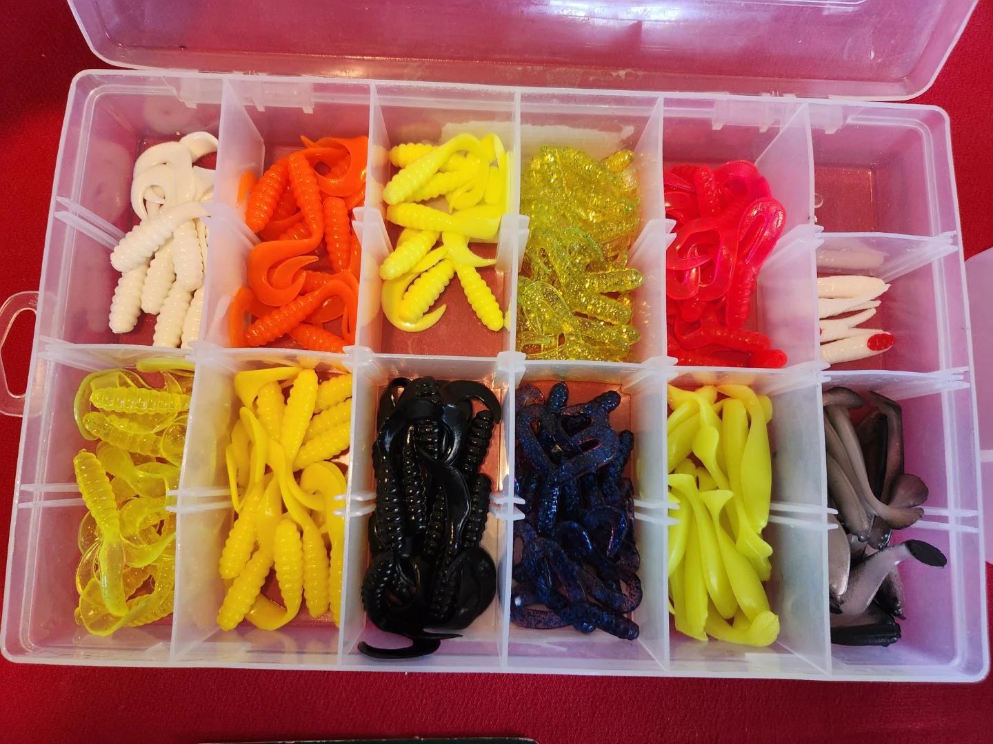 Huge Fishing Lure Lot with Tackle Boc and PROTAC  Line