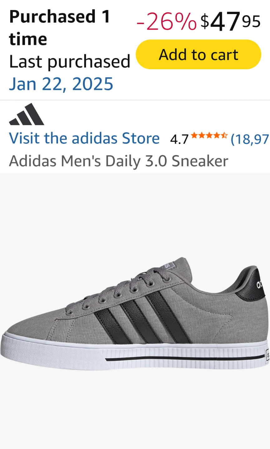 Adidas Men's Sneaker size 8.5