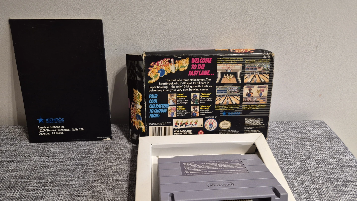 Super Bowling Nintendo Super Nintendo Game - photo 3
