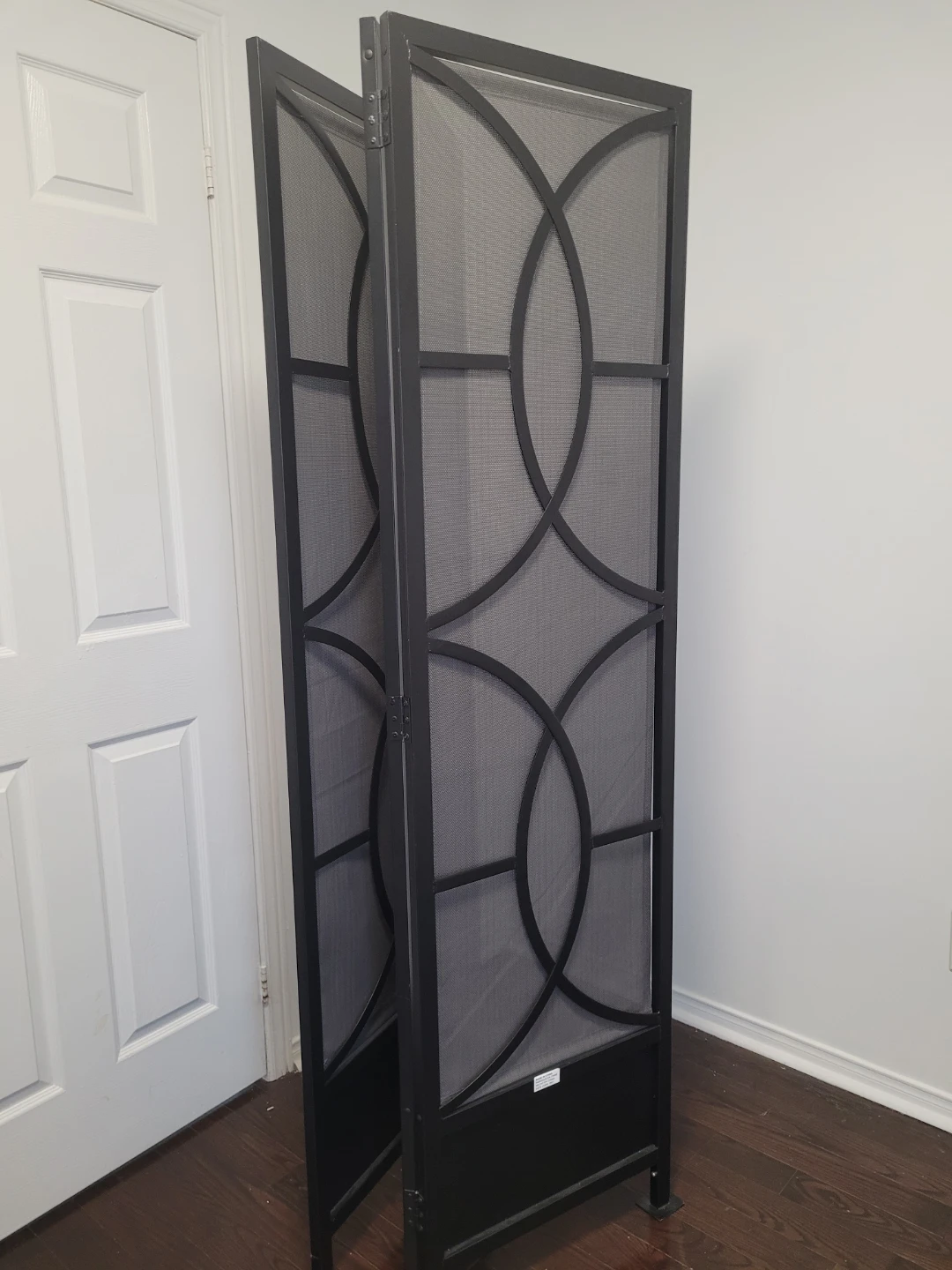 3-Panel Folding Room Divider Screen - photo 2