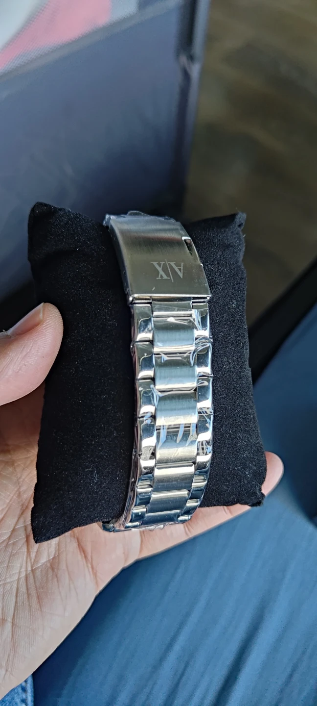 Armani Exchange Silver Skeleton Dial Automatic Watch - photo 2