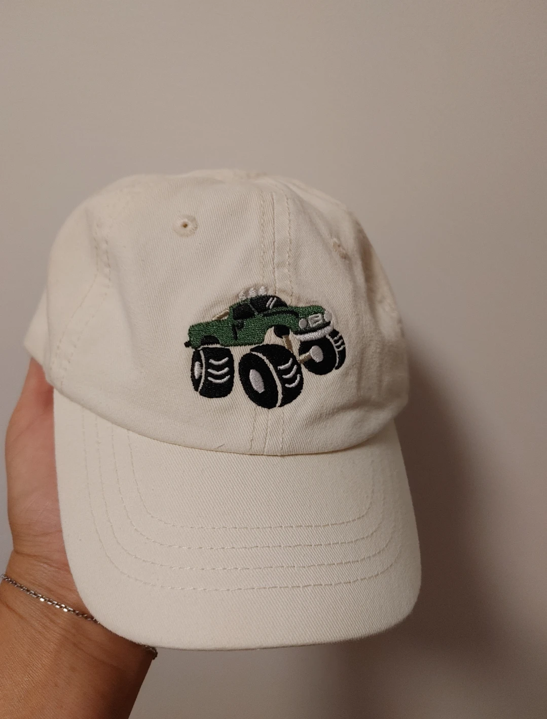 Joe Fresh Kids Baseball Cap with Monster Truck Embroidery