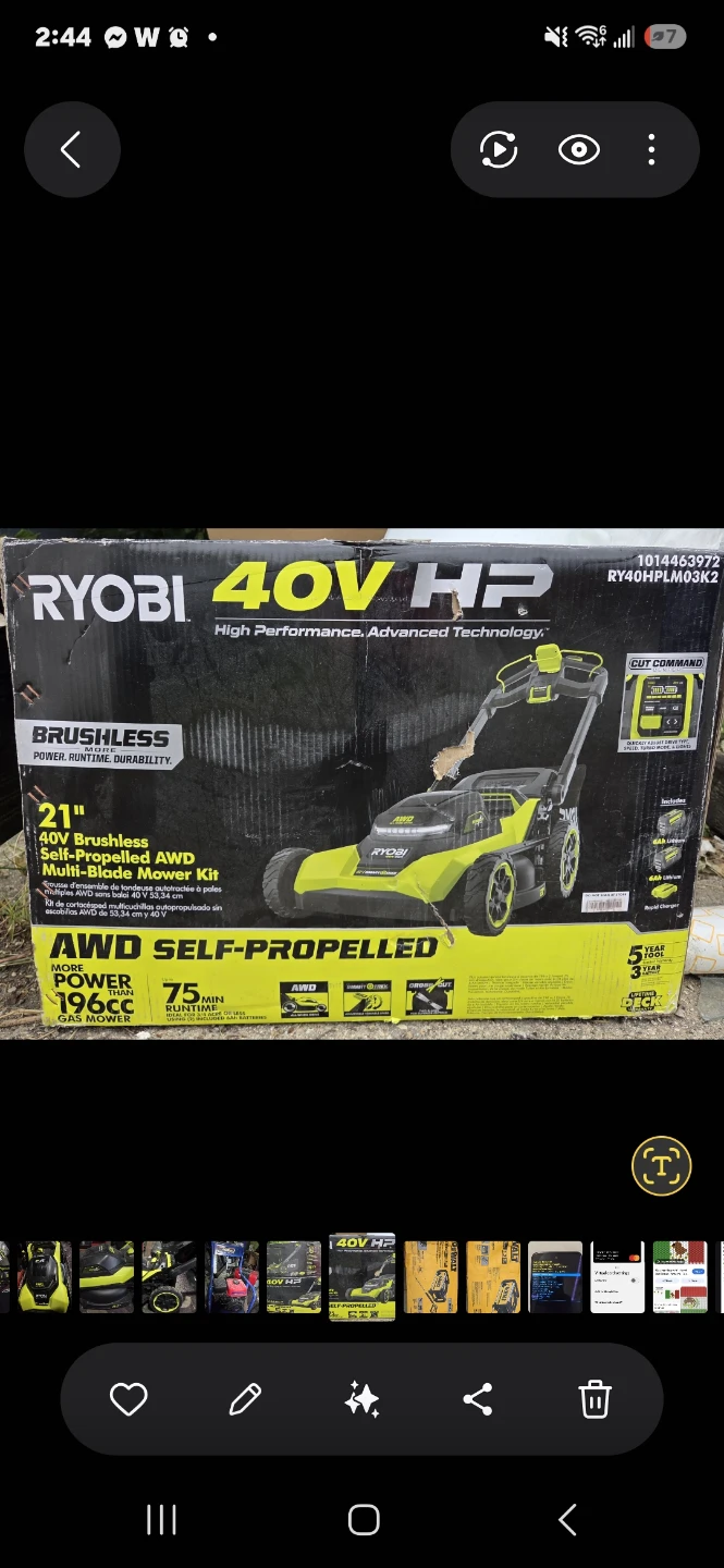 Ryobi Lawnmower
