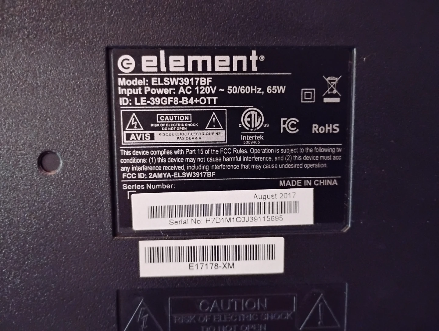 39 Inch Element Smart Tv - photo 4