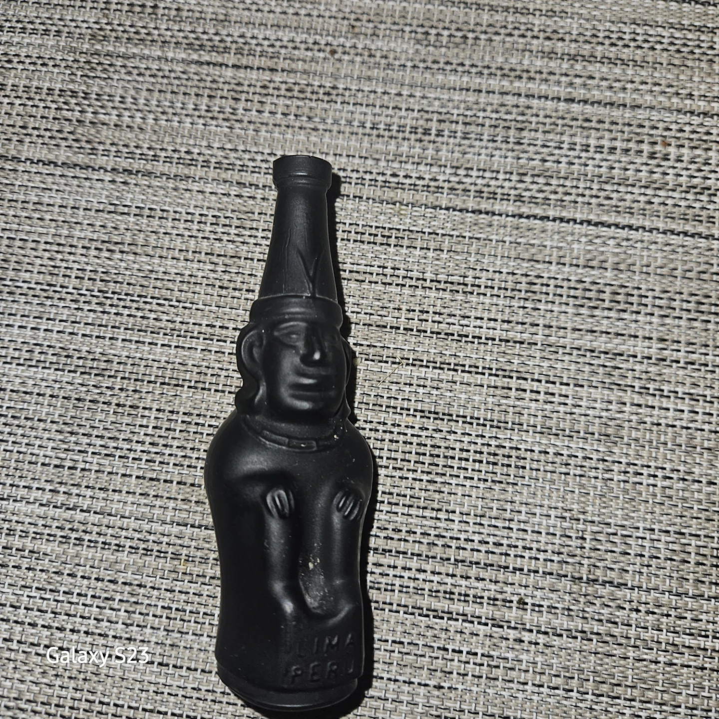 Black Decorative Bottle Figure