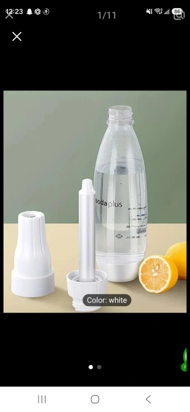 Portible Soda maker bottle.