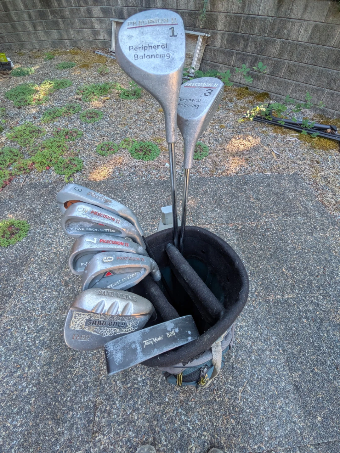 ⛳ Older/Vintage Golf Club Set + Bag + Pull Cart