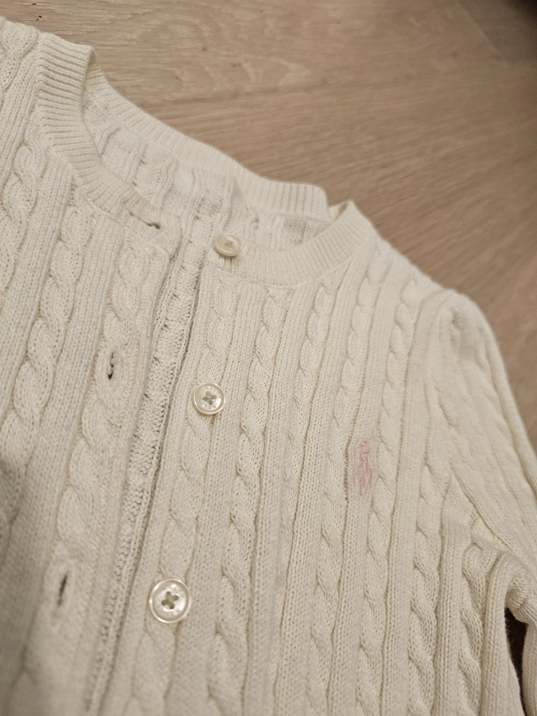 Ralph Lauren  Girls Cable Knit Cardigan 6y - photo 3