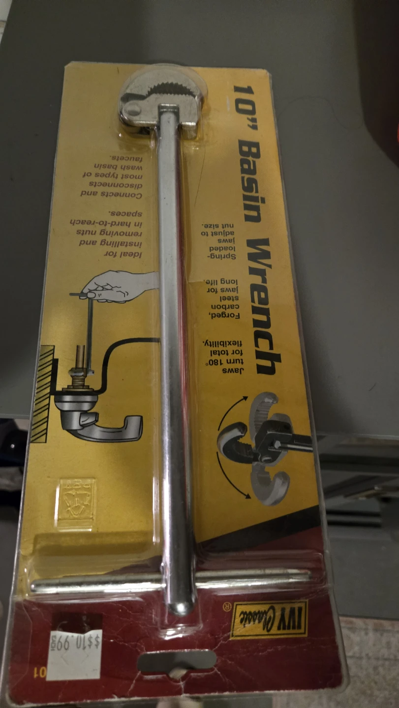 10" Basin Wrench by IVY Classic