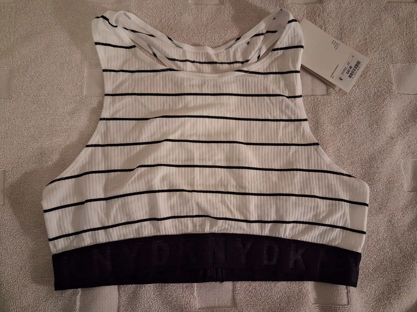 DKNY Ribbed Crop Top Size M
