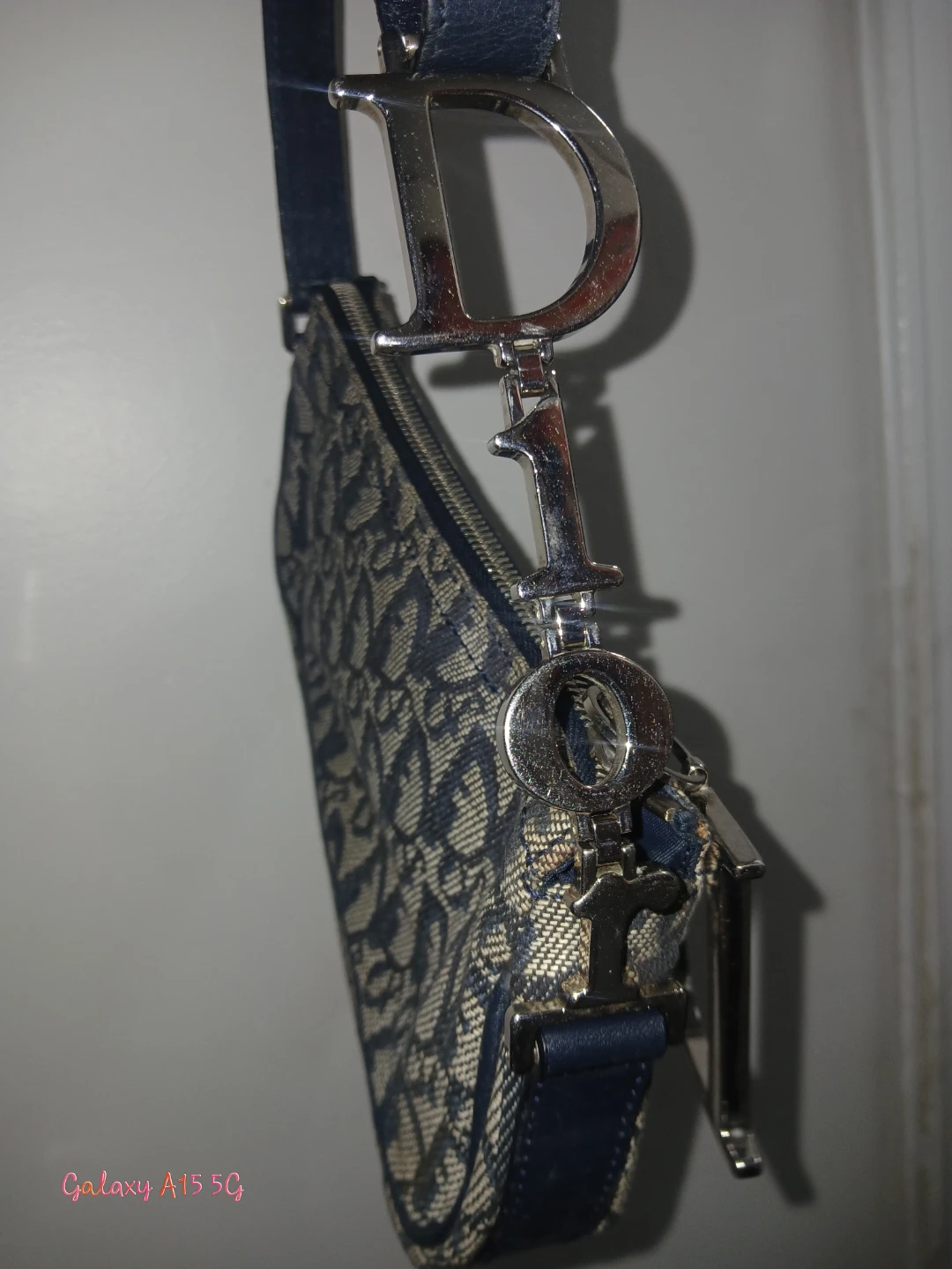 Dior Oblique Saddle Bag Mini Blue