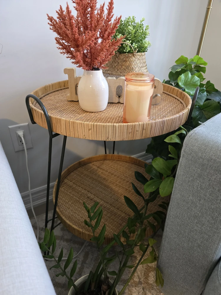 *Moving Sale* Wicker 2 tier end table