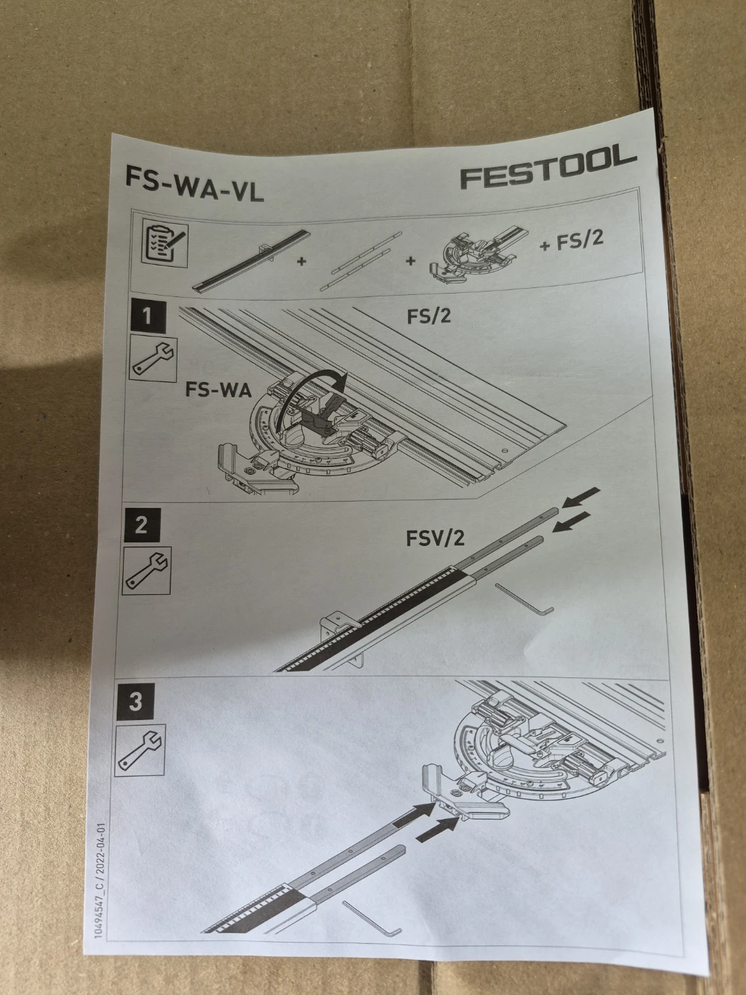 Festool FS-WA-VL Guide Rail Adapter