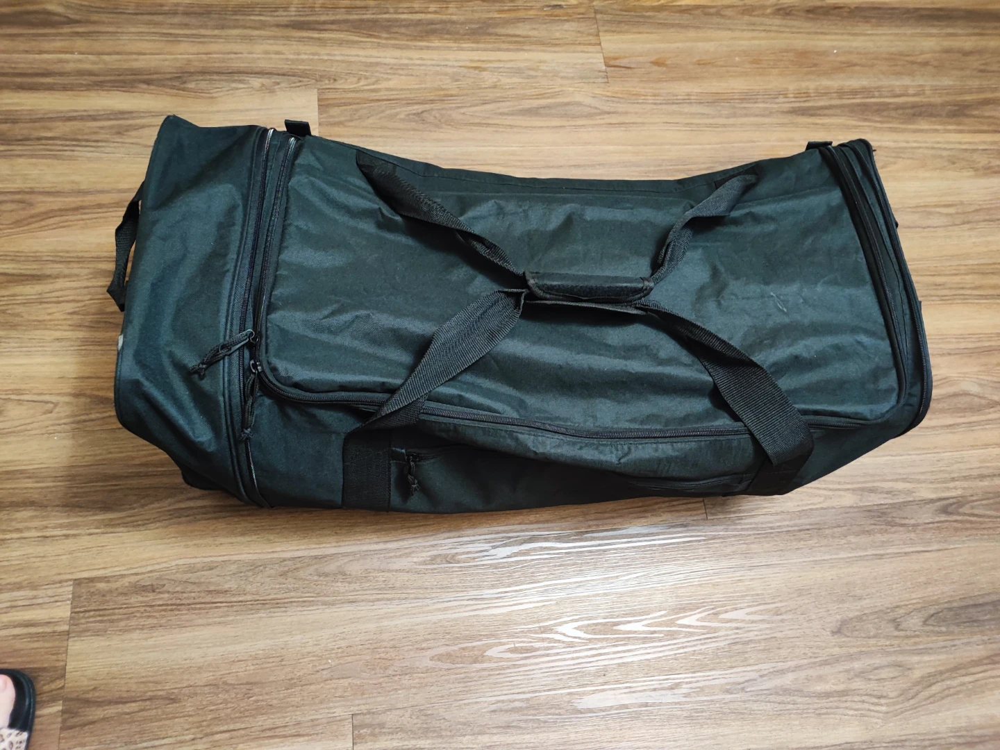 Black Rolling Duffel Bag
