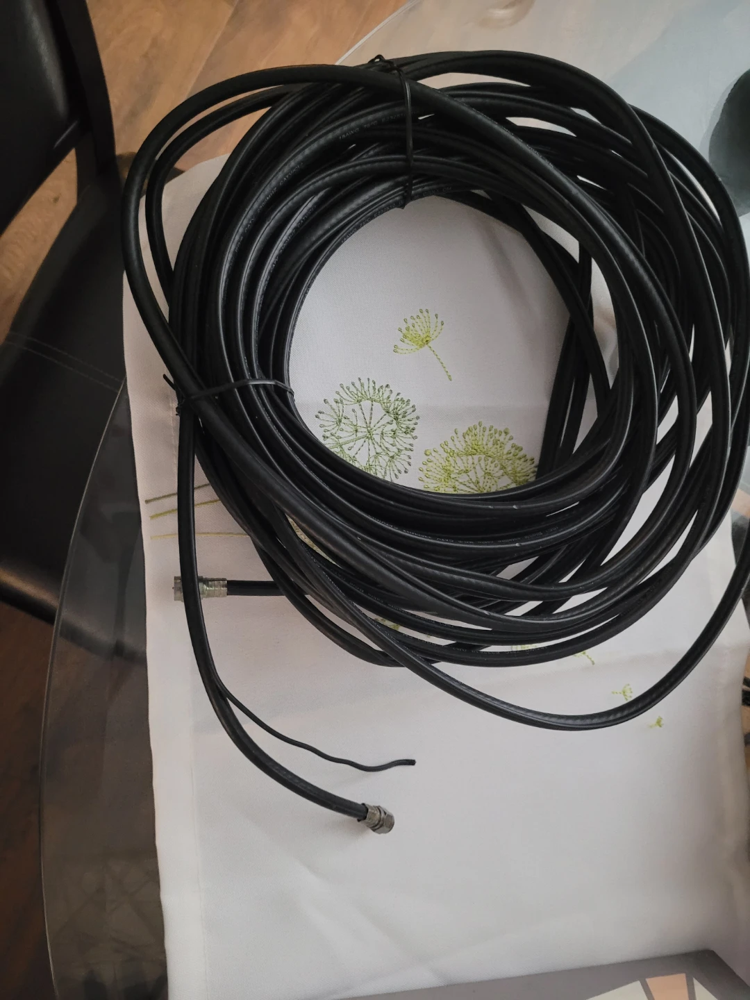 Black Coaxial Cable