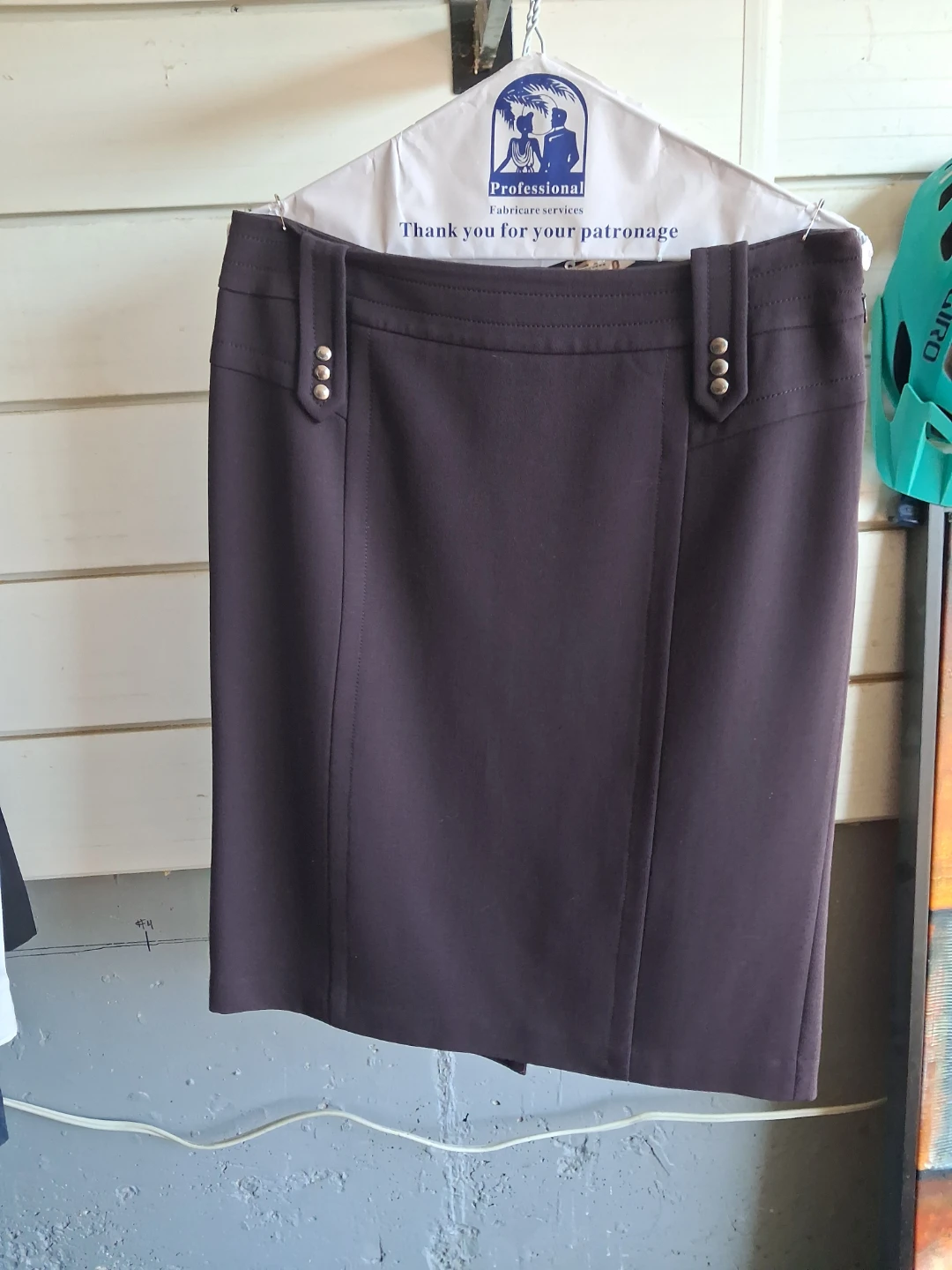 Black Pencil Skirt with Pleated Detail