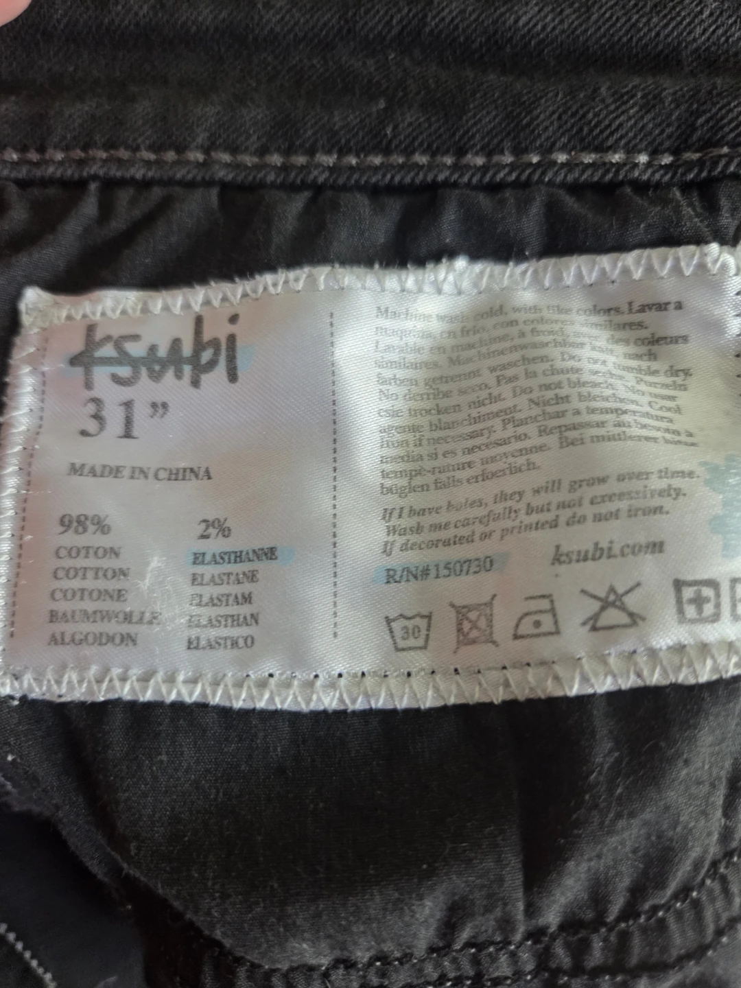 Ksubi Black Denim Jeans Size 31 - photo 4