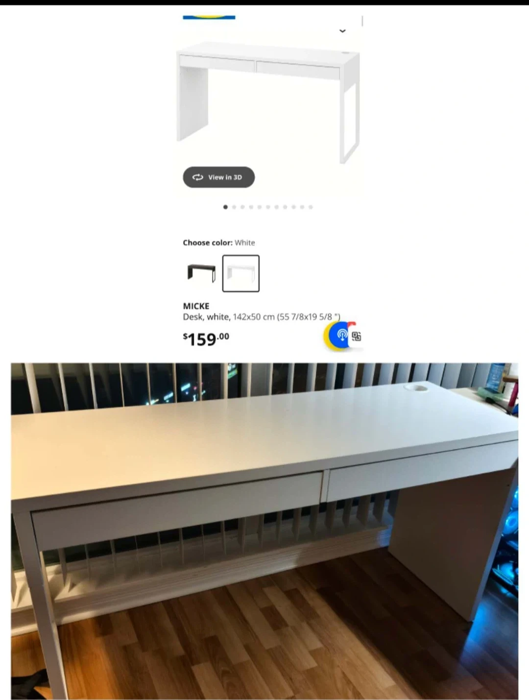 IKEA Micke desk - Great condition