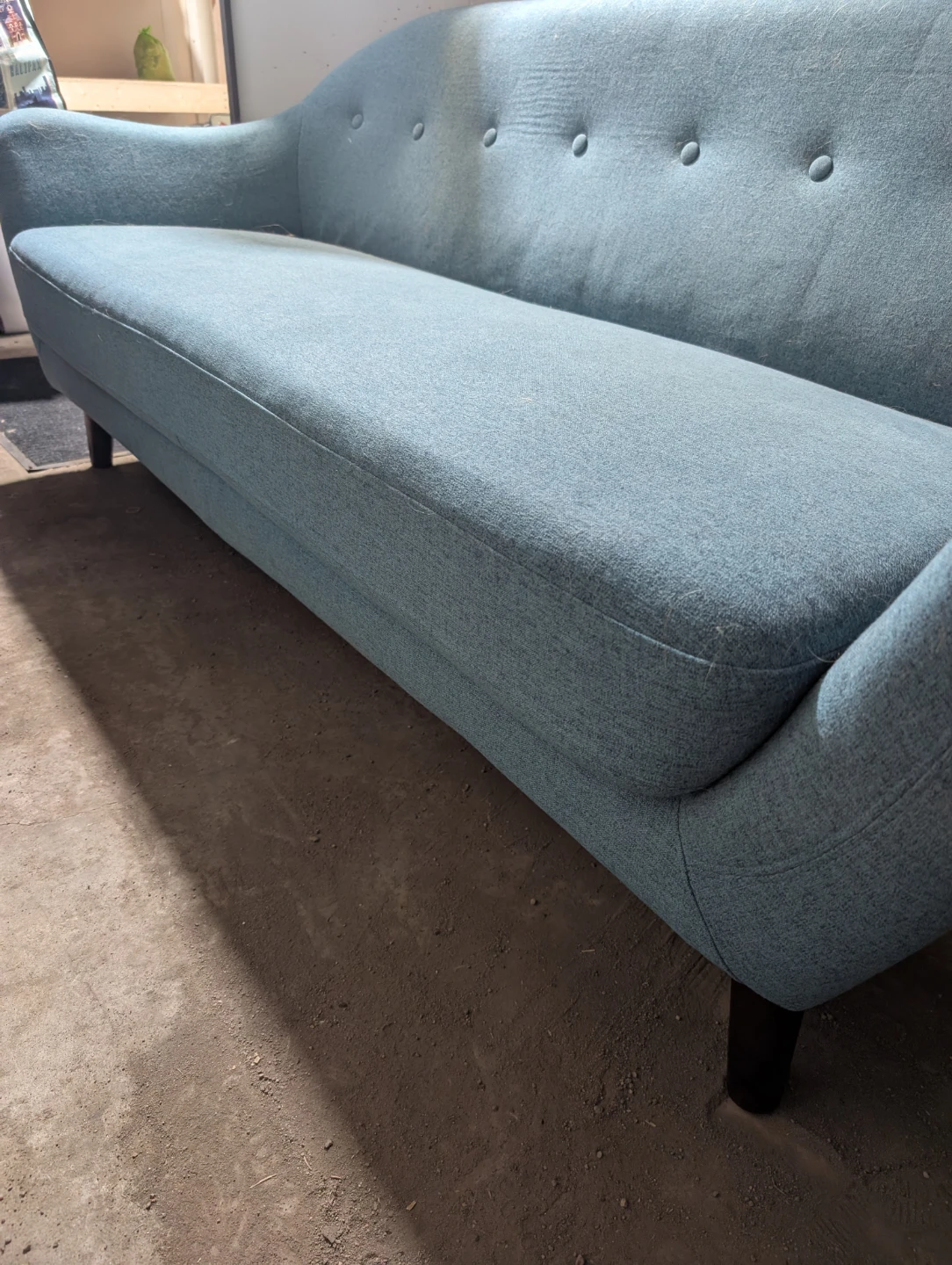 Blue 2-Seater Sofa - photo 2