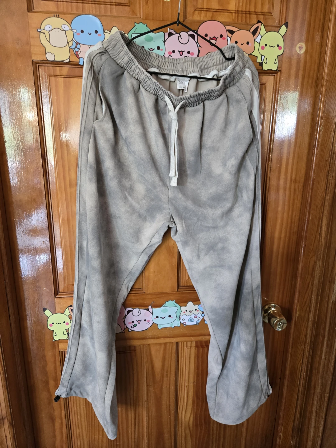 Y2K Streetwear Acid Wash Joggers w/ Adjustable Hem
