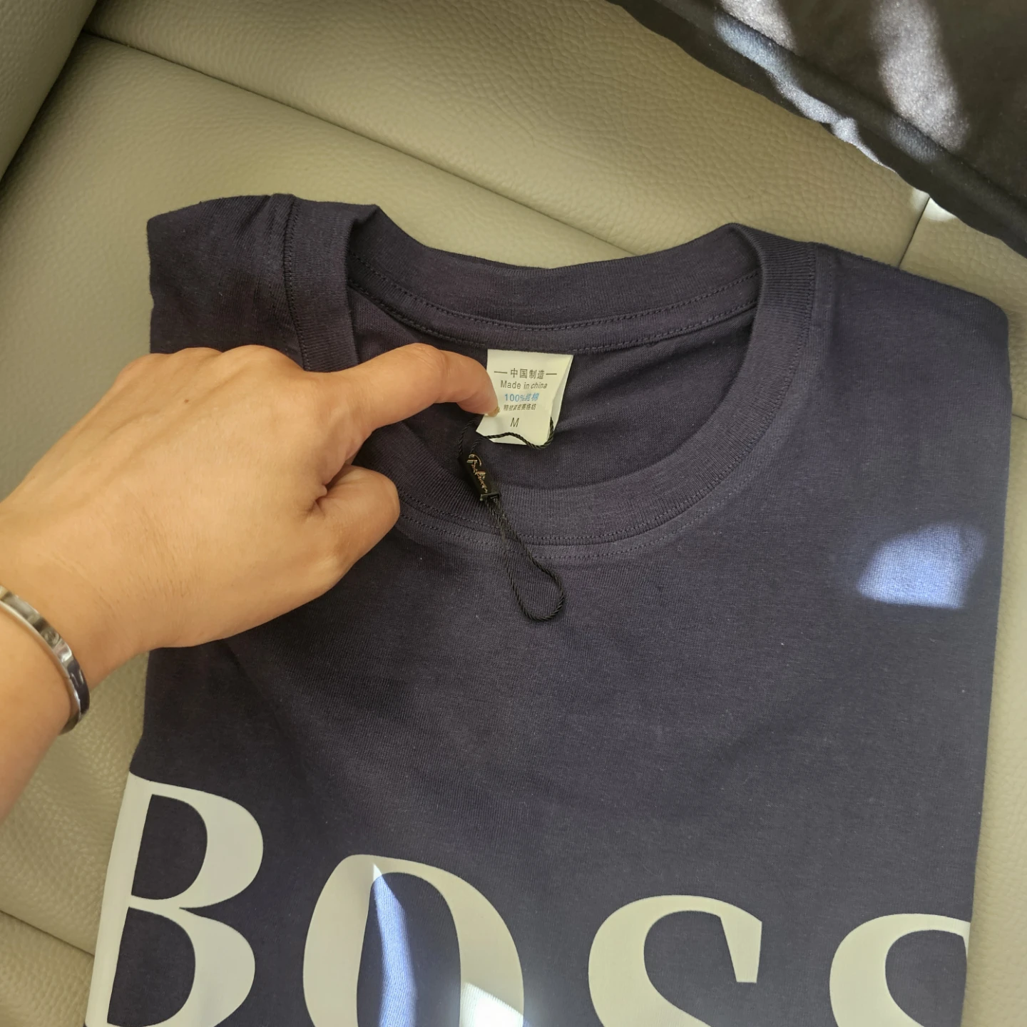 Navy Blue BOSS Hugo Boss T-Shirt - Size M - photo 2