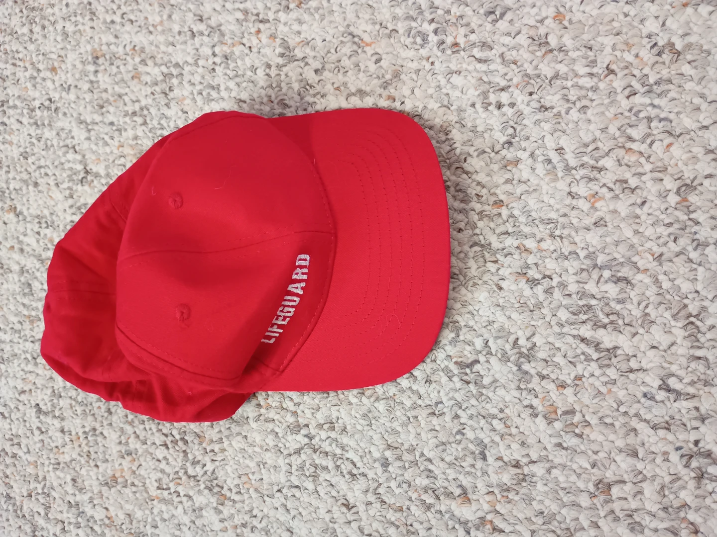 Red Lifeguard Baseball Cap