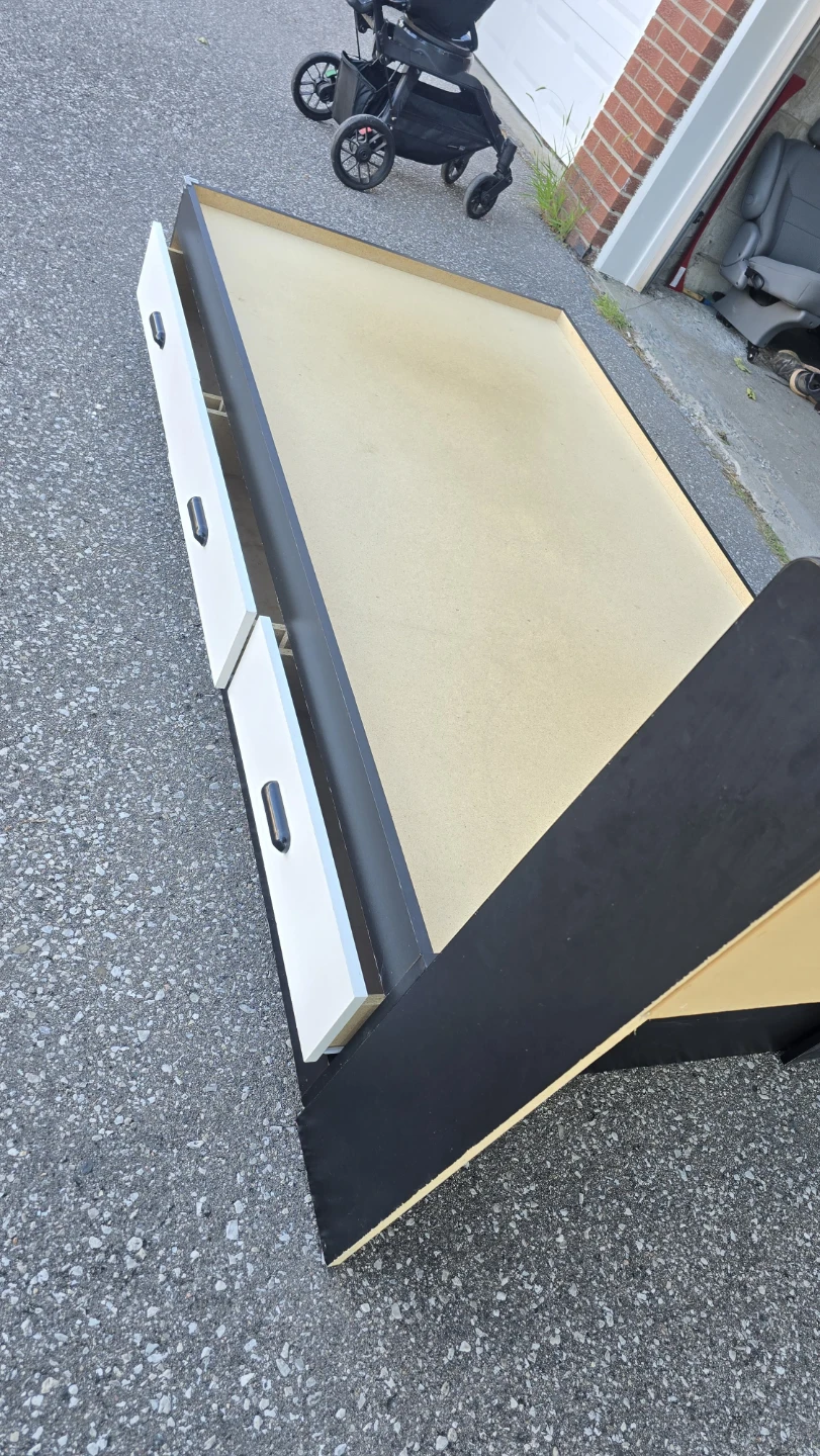 Twin Bed Frame with Storage Headboard and Drawers - photo 3