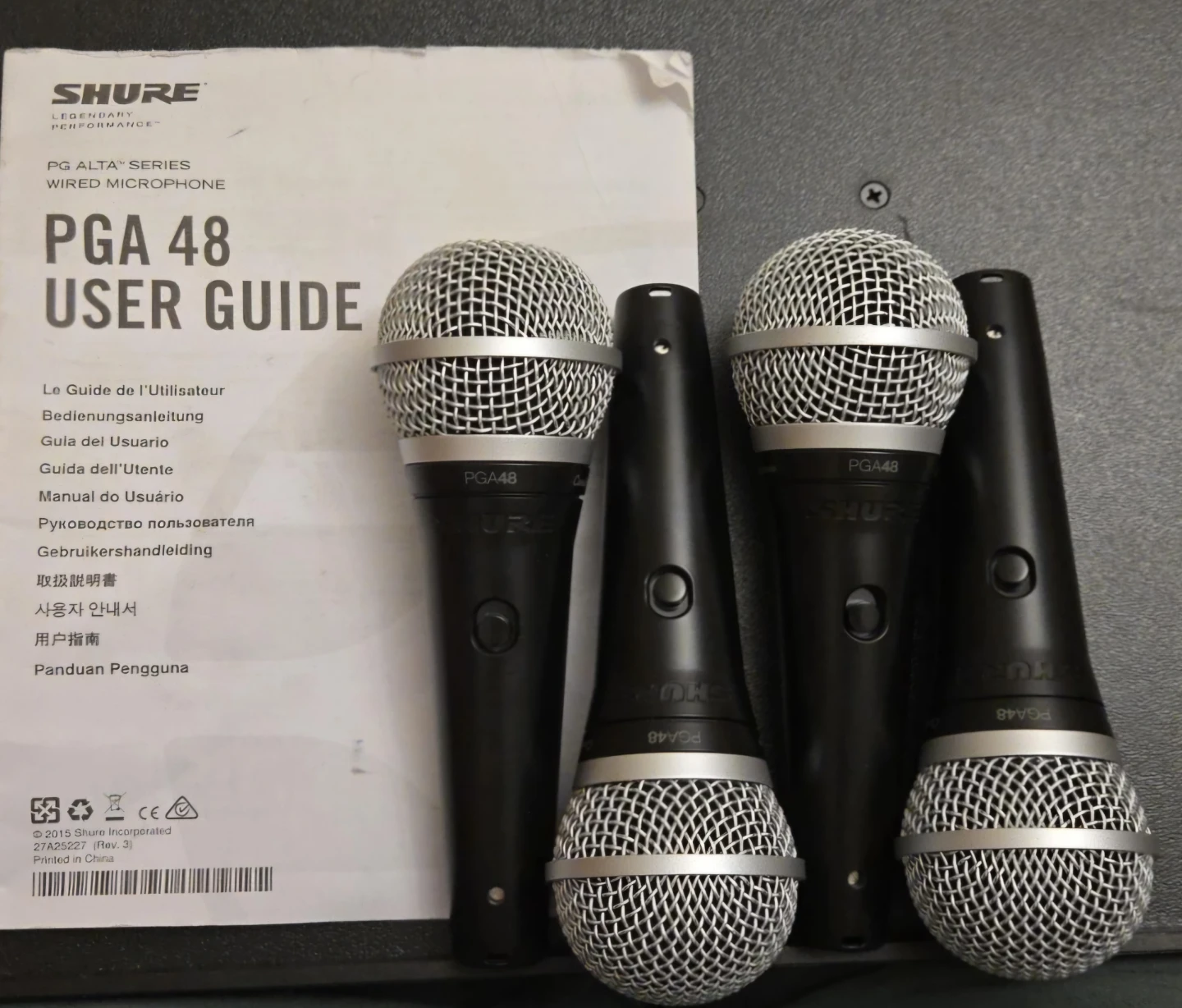 Shure PGA 48 Wired Microphones (Set of 4)