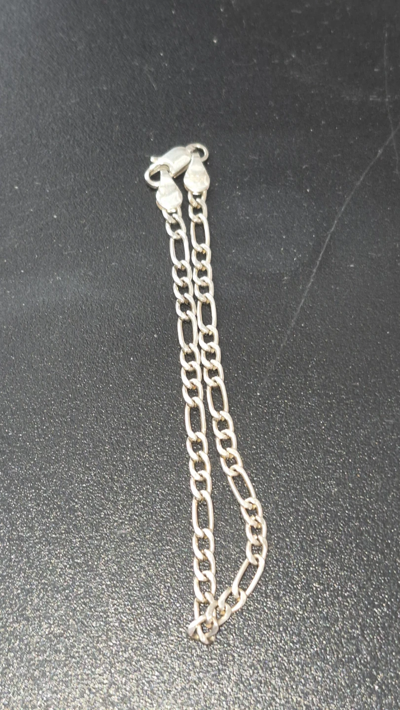 Sterling Silver Bracelet and Chain Set - photo 4